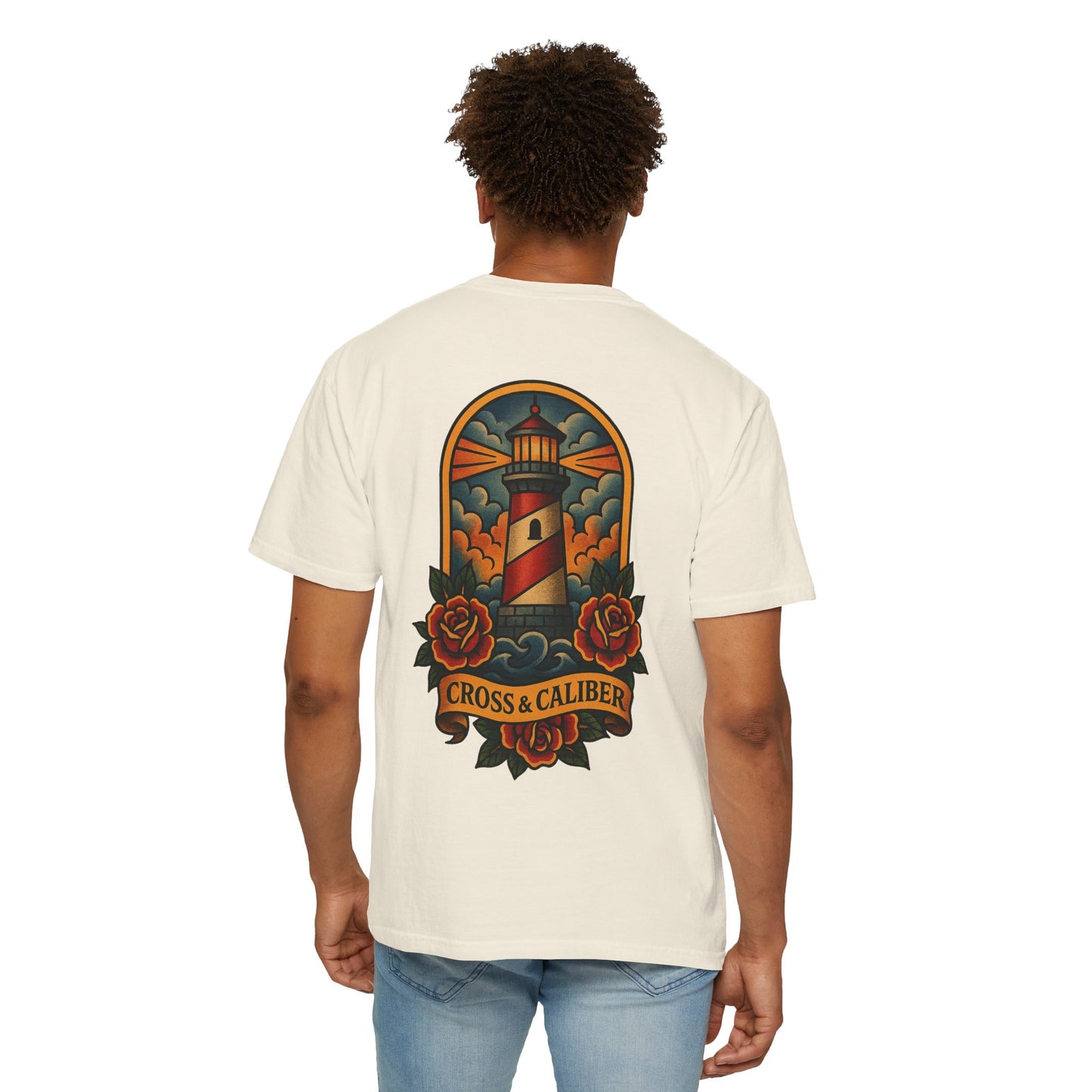 Vintage Lighthouse Unisex T-Shirt - Cross & Caliber Edition