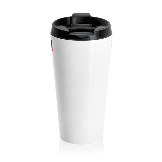 Stainless Steel Travel Mug - Cross & Caliber Design for Adventurers