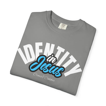 Unisex Garment-Dyed T-Shirt with 'in Jesus' Design, Faith Apparel, Inspirational Tee, Christian Gift, Casual Wear, Everyday Comfort