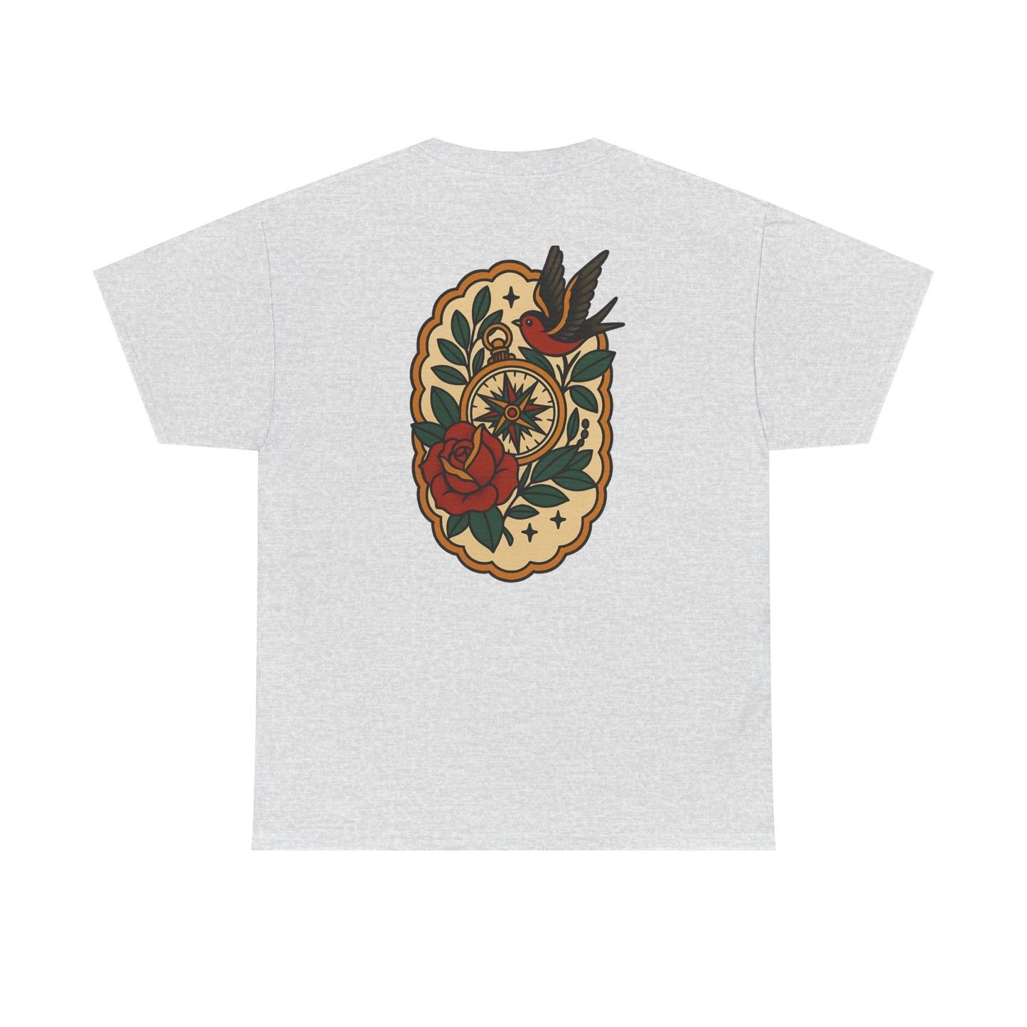 Vintage Floral Graphic Unisex Heavy Cotton Tee - Perfect for Casual Style and Summer Festivals