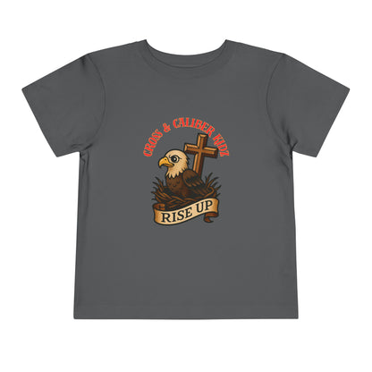 Kids' Eagle 'Rise Up' Short Sleeve Tee - Inspirational Toddler Shirt