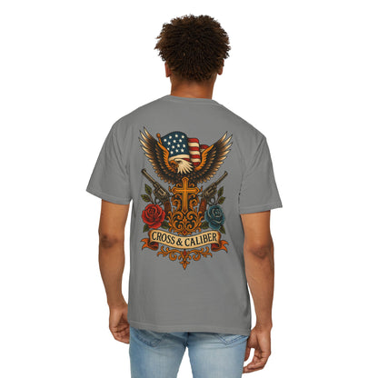 Cross & Caliber Tattoo Edition Unisex T-Shirt - Vintage Style Graphic Tee