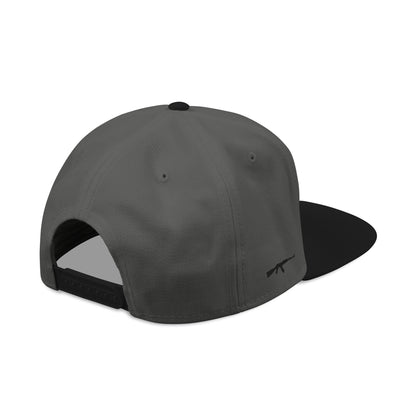 Embroidered Snapback Hat - Cross & Caliber Tattoo Edition