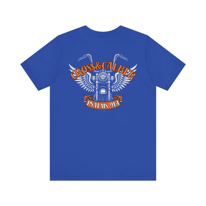 Inspirational Psalms 91:4 Unisex Jersey Tee