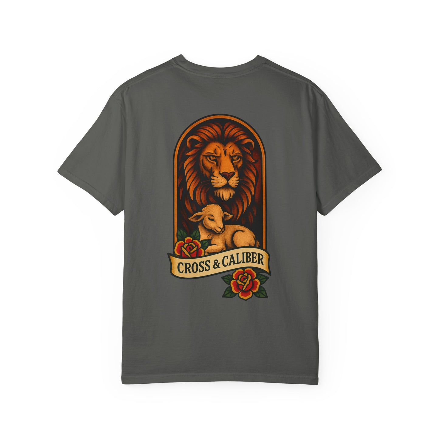 Unisex Tattoo Edition T-Shirt with Lion & Lamb Design