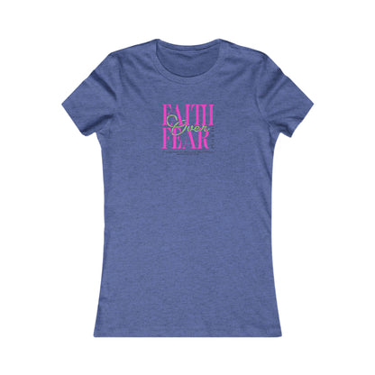 Faith Over Fear Women's Tee, Inspirational T-Shirt, Motivational Casual Top, Gift for Her, Everyday Wear, Positive Affirmation Apparel
