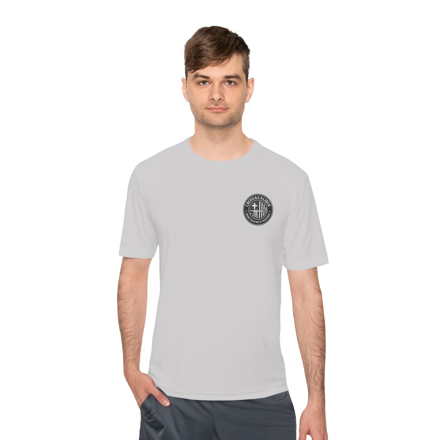 Unisex Moisture Wicking Tee -Carpenter’s Union "Jesus Was a Carpenter" Graphic Tee for Comfort and Style
