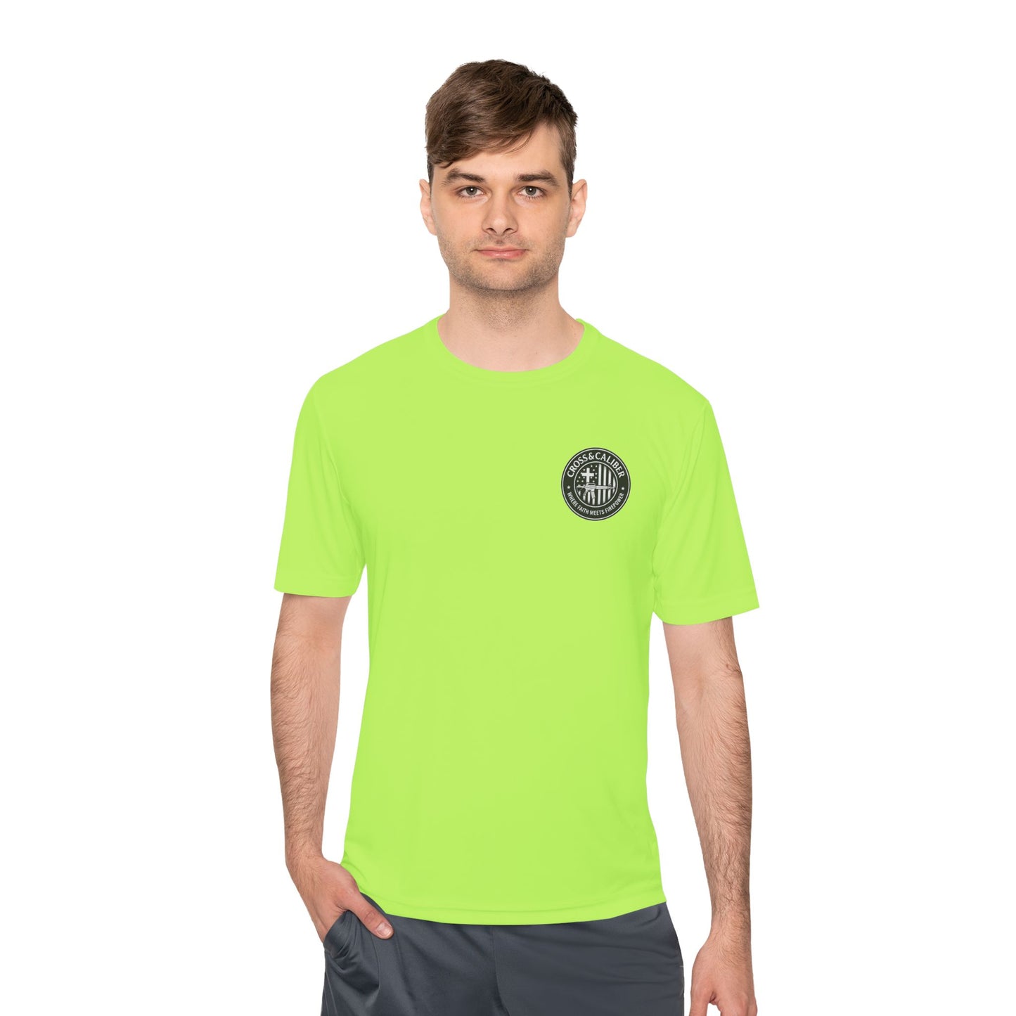 Unisex Moisture Wicking Tee -Carpenter’s Union "Jesus Was a Carpenter" Graphic Tee for Comfort and Style