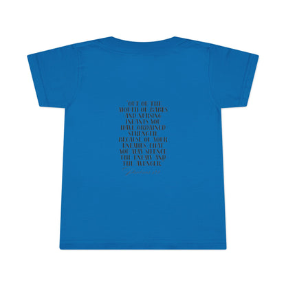 Bold Eagle & Roses Toddler T-Shirt - Faith-Inspired Design