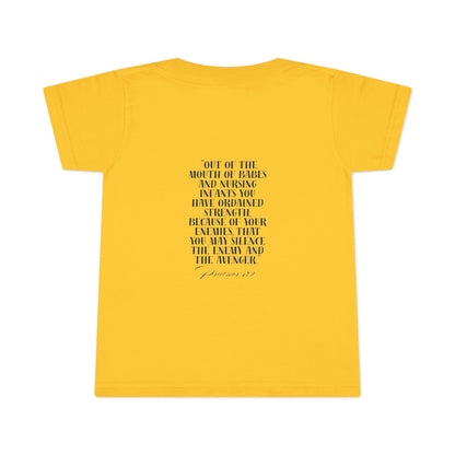 Bold Eagle & Roses Toddler T-Shirt - Faith-Inspired Design