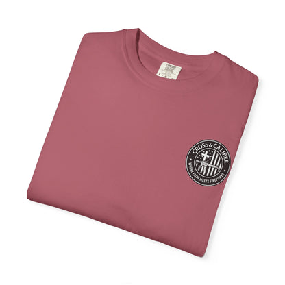 Faith-Focused Unisex Garment-Dyed T-shirt - Cross & Caliber Design