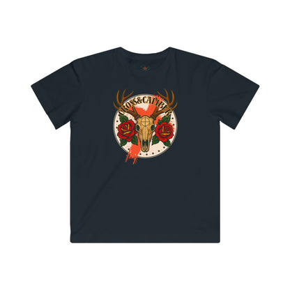 Wildflower Kids Tee, Vintage Animal Tee, Boho Kid's Shirt, Nature Lover Gift, Eco-Friendly Children's Apparel