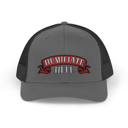 Humble Hell Snapback Trucker Cap, Adjustable Cap, Casual Headwear, Gift for Him, Everyday Style, Festival Gear