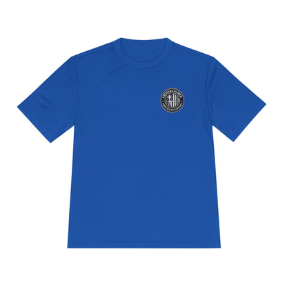 Unisex Moisture Wicking Tee -Carpenter’s Union "Jesus Was a Carpenter" Graphic Tee for Comfort and Style