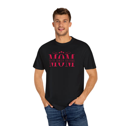 Mom Life Garment-Dyed T-shirt - Perfect for Mother's Day, Birthday Gifts, Casual Outings, Mom Apparel, Family Gatherings