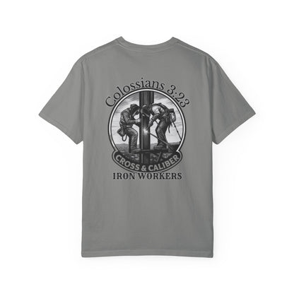 Colossians 3:23 Iron Workers Unisex Garment-Dyed T-Shirt