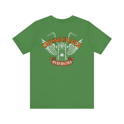 Inspirational Psalms 91:4 Unisex Jersey Tee