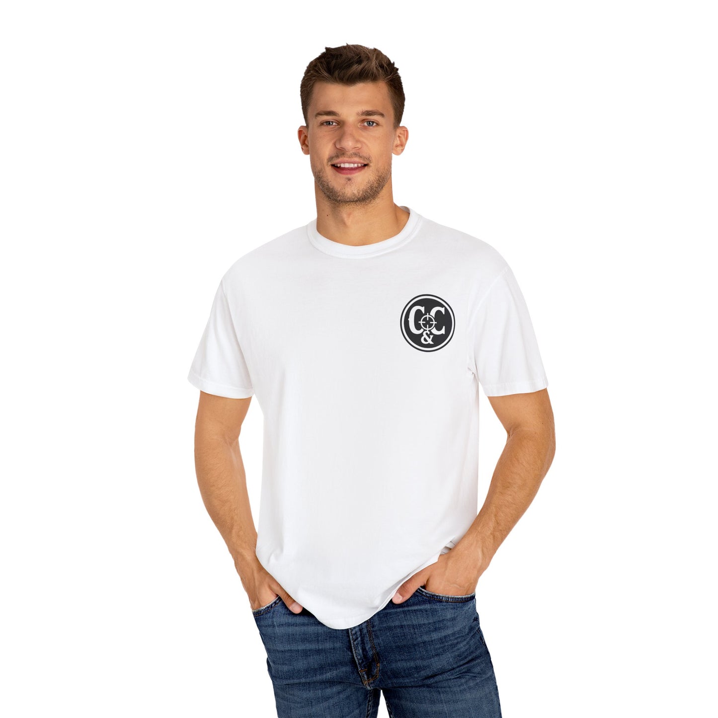 Patriotic Unisex Garment-Dyed T-Shirt: Built to Defend, Called to Serve
