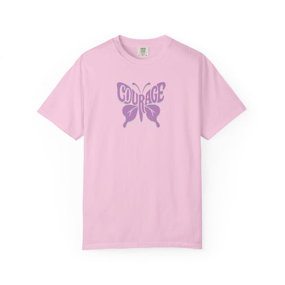 Courage Butterfly T-Shirt, Inspirational Tee, Unisex Graphic Shirt, Motivation Gift, Empowerment Apparel, Butterfly Design