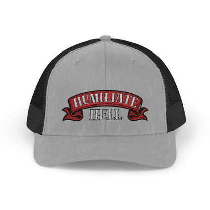Humble Hell Snapback Trucker Cap, Adjustable Cap, Casual Headwear, Gift for Him, Everyday Style, Festival Gear