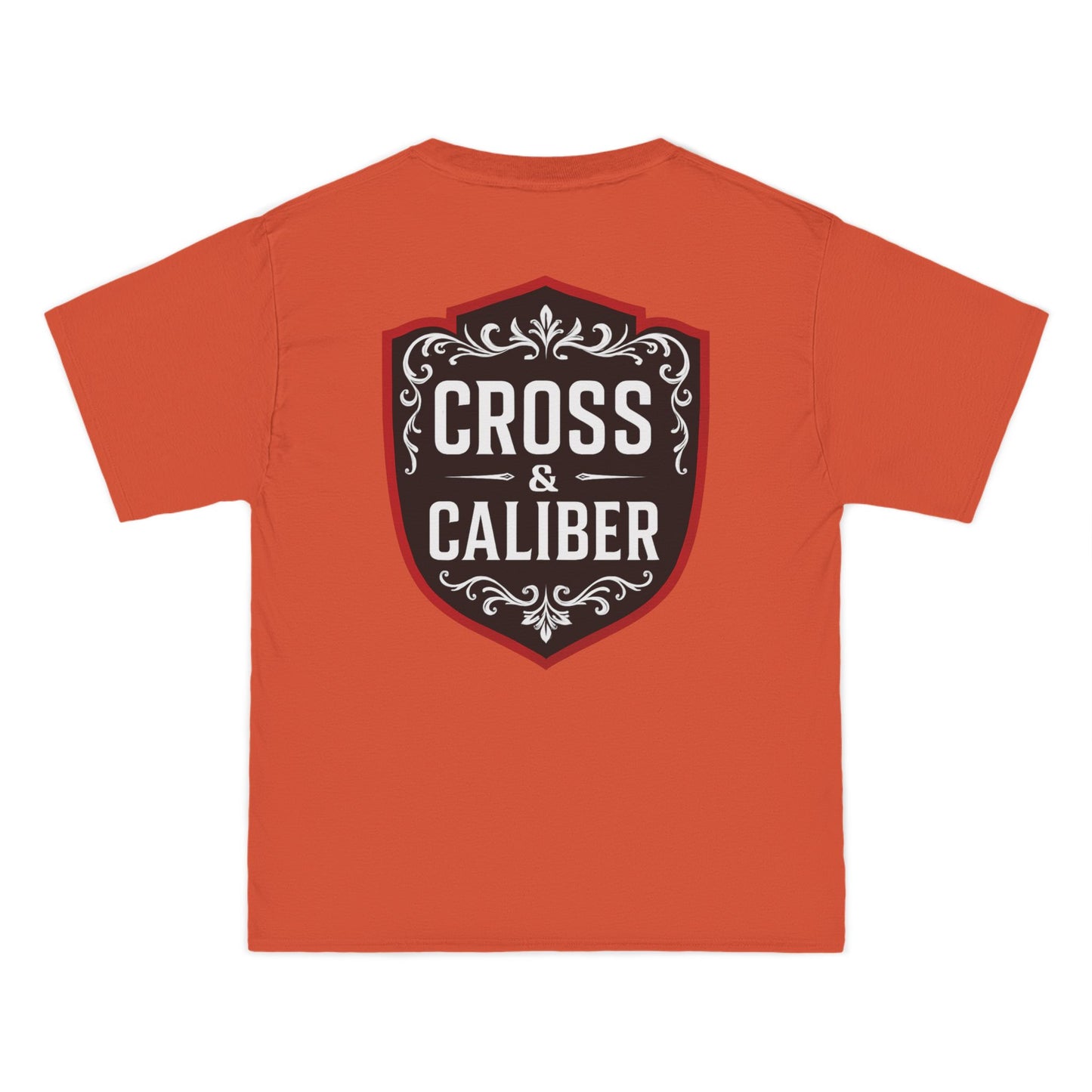 Cross & Caliber Shield Graphic T-Shirt for Casual Style