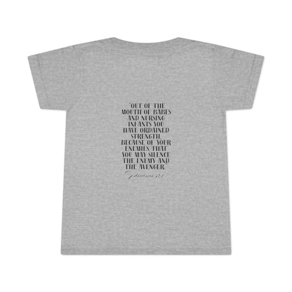 Bold Eagle & Roses Toddler T-Shirt - Faith-Inspired Design