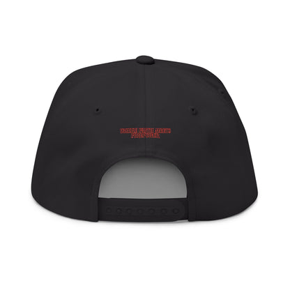 Embroidered Flat Bill Cap - Cross & Caliber Design