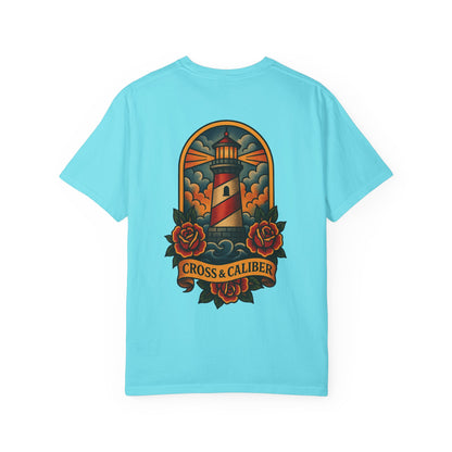 Vintage Lighthouse Unisex T-Shirt - Cross & Caliber Edition