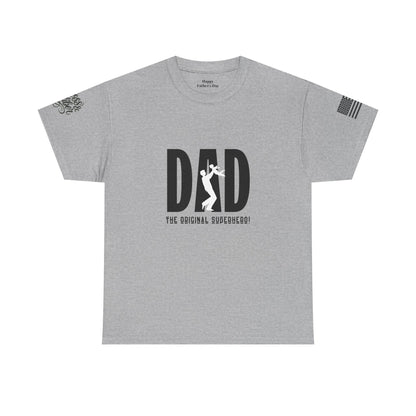 Dad Humor Unisex Heavy Cotton Tee - Funny Dad Shirt, Gift for Father's Day, Casual Comedy Tee, Patriotic Apparel, Birthday Gift