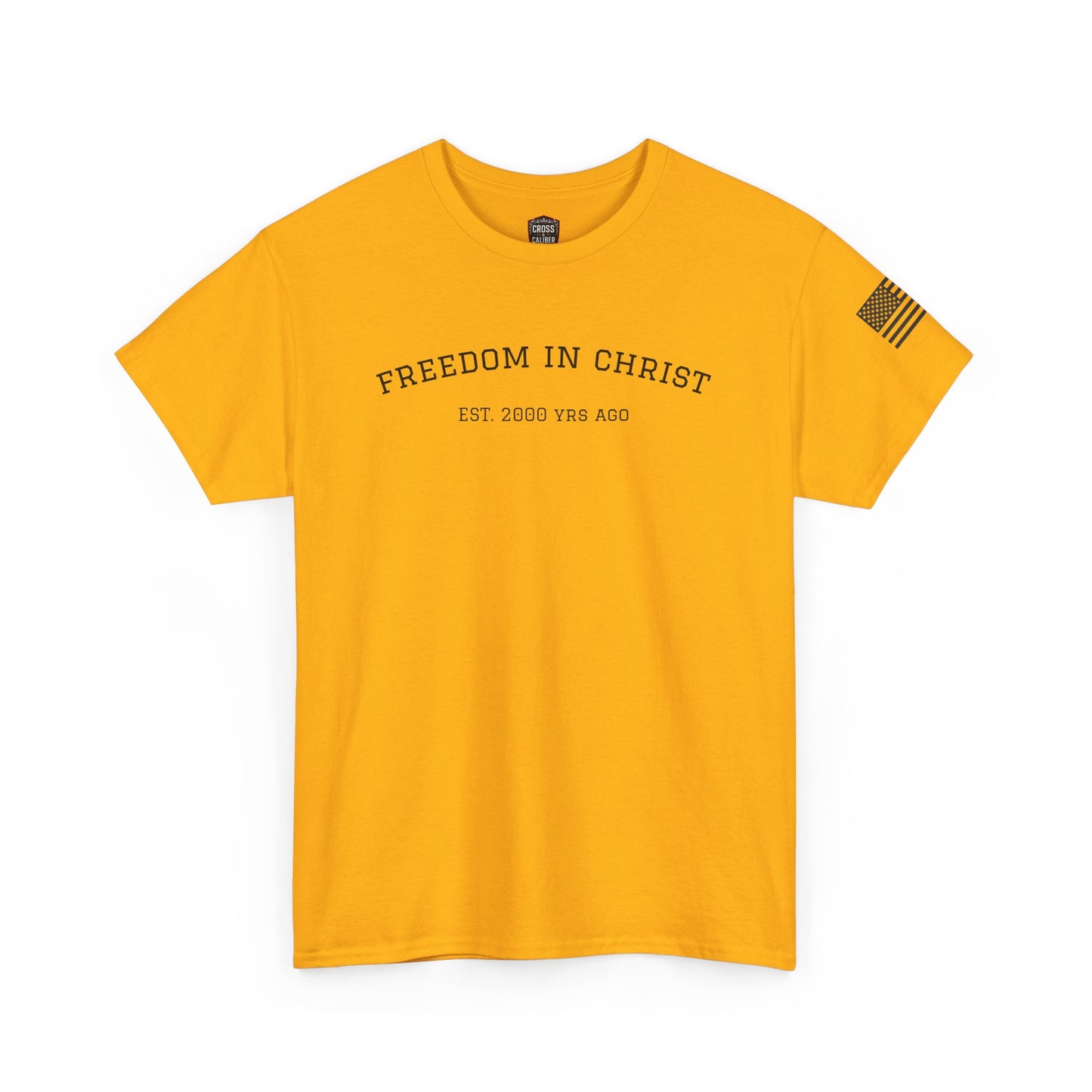 Freedom in Christ Unisex Heavy Cotton Tee - Faith-Based Graphic T-Shirt