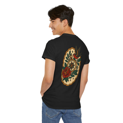 Vintage Floral Graphic Unisex Heavy Cotton Tee - Perfect for Casual Style and Summer Festivals