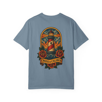Vintage Lighthouse Unisex T-Shirt - Cross & Caliber Edition