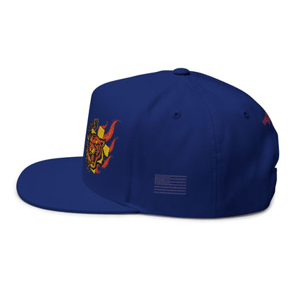 Embroidered Flat Bill Cap - Cross & Caliber Design