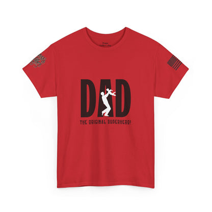 Dad Humor Unisex Heavy Cotton Tee - Funny Dad Shirt, Gift for Father's Day, Casual Comedy Tee, Patriotic Apparel, Birthday Gift