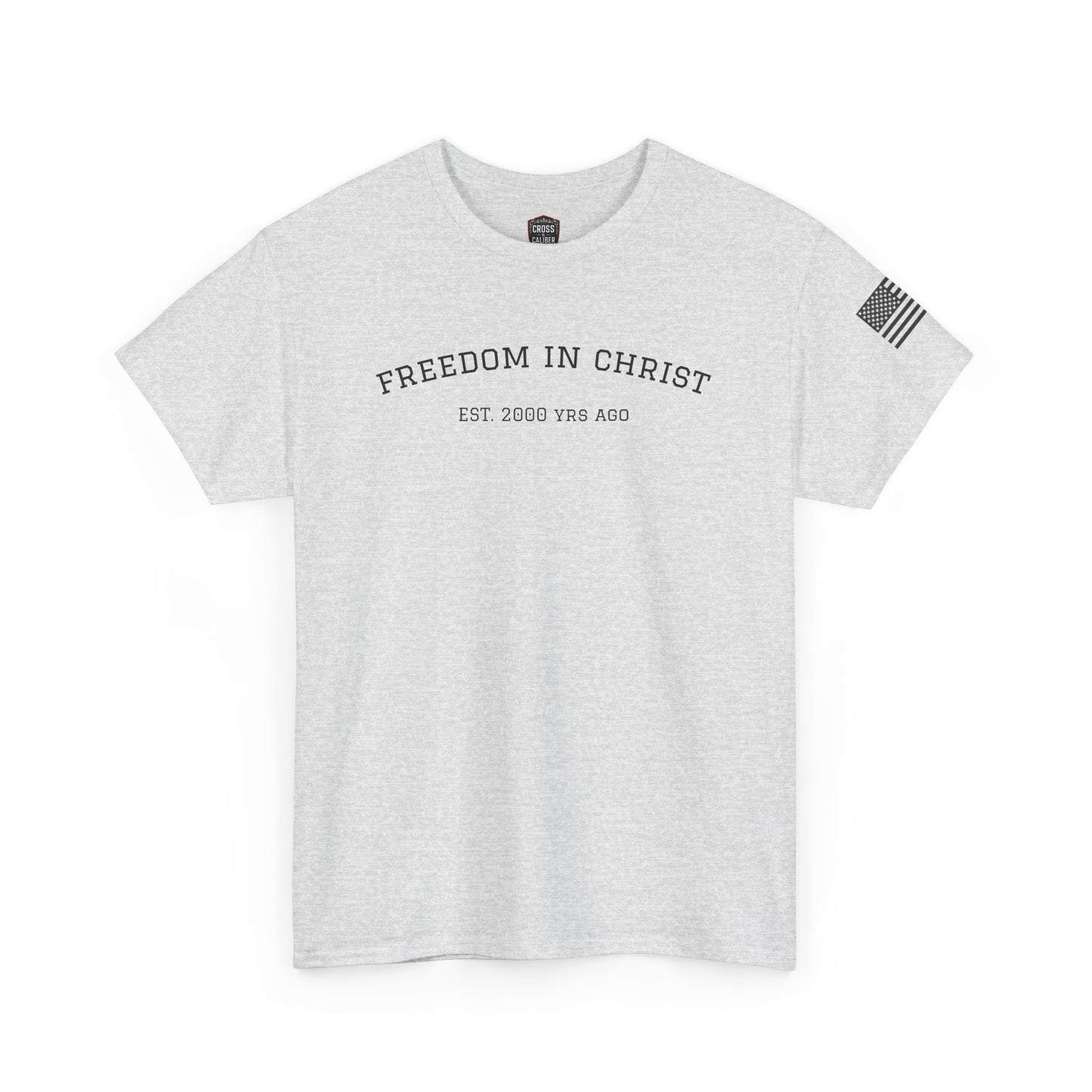 Freedom in Christ Unisex Heavy Cotton Tee - Faith-Based Graphic T-Shirt