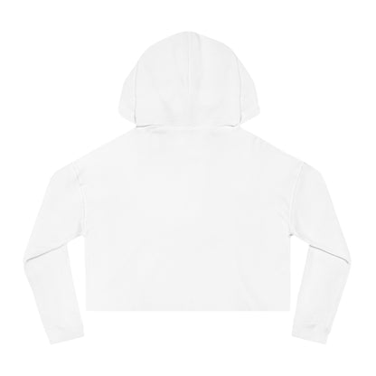 Stylish Women’s Cropped Hooded Sweatshirt with Colorful Tattoo Design - Perfect for Casual Wear & Gifts