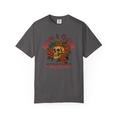 Skull & Roses T-Shirt | Edgy Graphic Tee for Concerts, Festivals, Everyday Wear, Gifts for Him/Her, Halloween Apparel