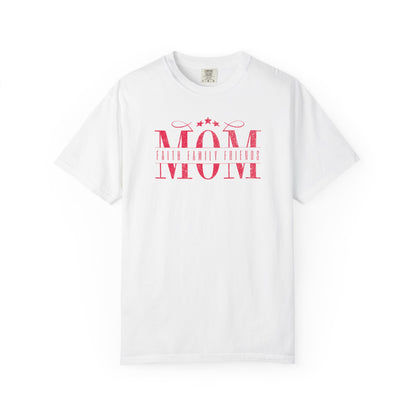 Mom Life Garment-Dyed T-shirt - Perfect for Mother's Day, Birthday Gifts, Casual Outings, Mom Apparel, Family Gatherings