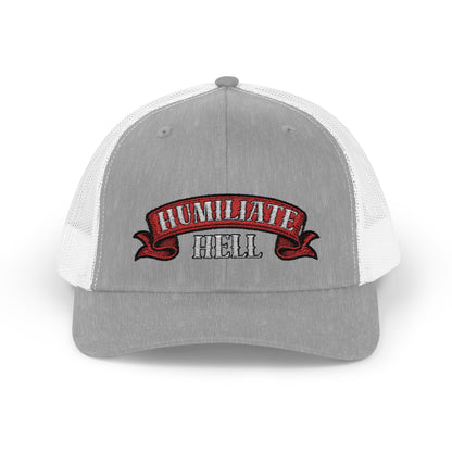 Humble Hell Snapback Trucker Cap, Adjustable Cap, Casual Headwear, Gift for Him, Everyday Style, Festival Gear