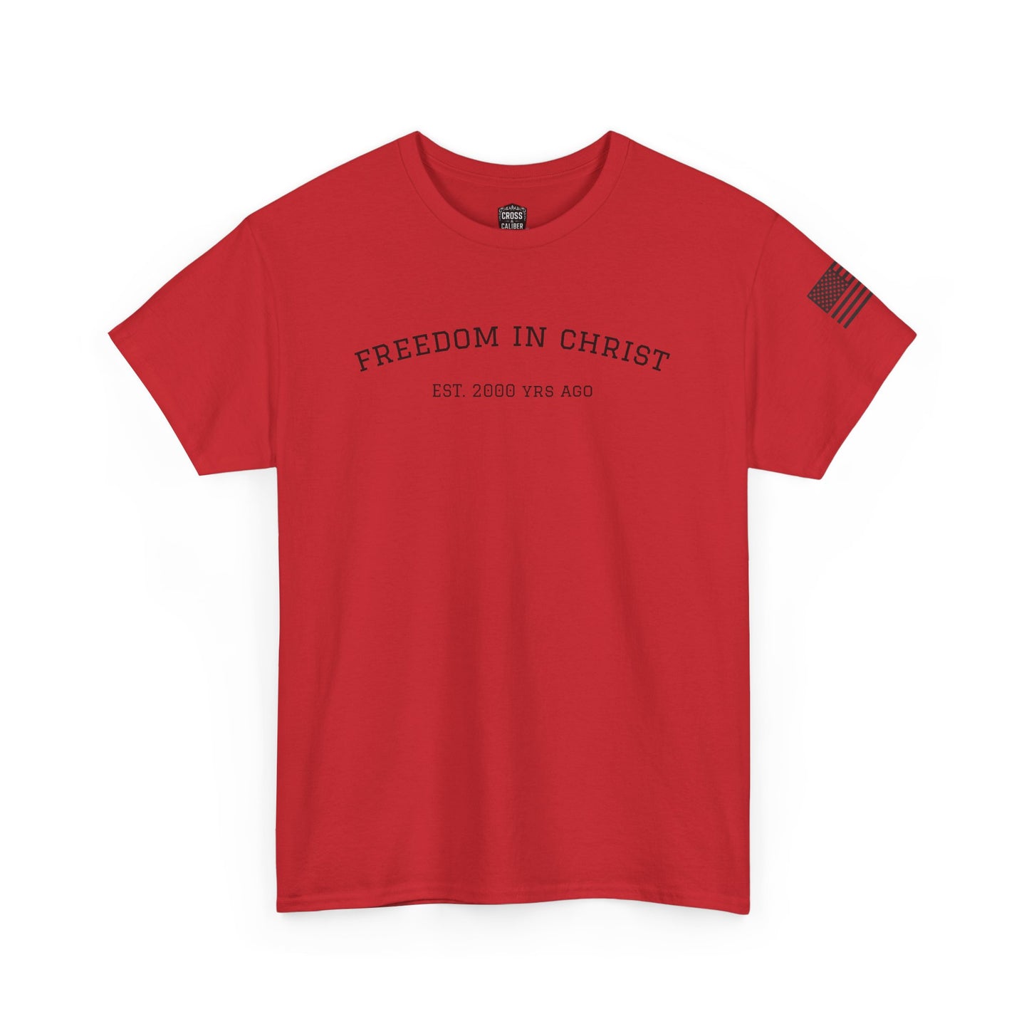 Freedom in Christ Unisex Heavy Cotton Tee - Faith-Based Graphic T-Shirt