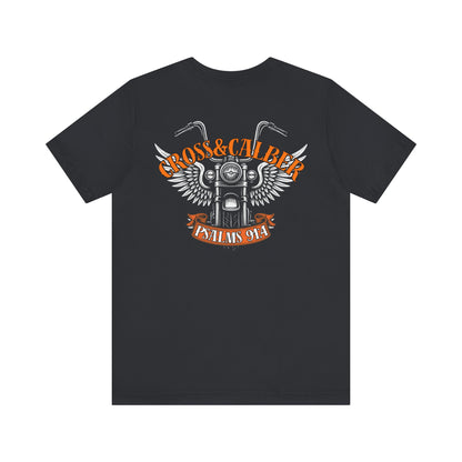 Inspirational Psalms 91:4 Unisex Jersey Tee