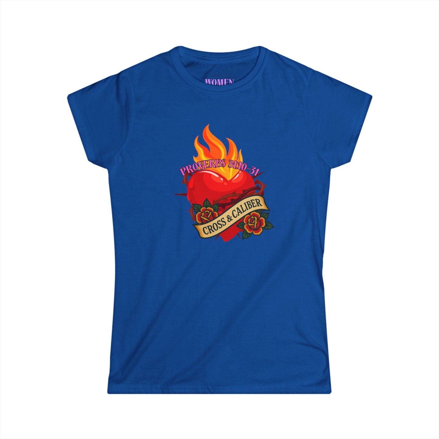 Fiery Heart Women&#039;s Softstyle Tee - Celebrate Love & Passion