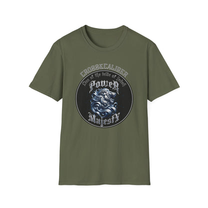Majestic Power Unisex Softstyle T-Shirt, Casual Tee, Gift for Him, Unique Apparel, Everyday Wear, Cool Graphic Shirt, Stylish Top