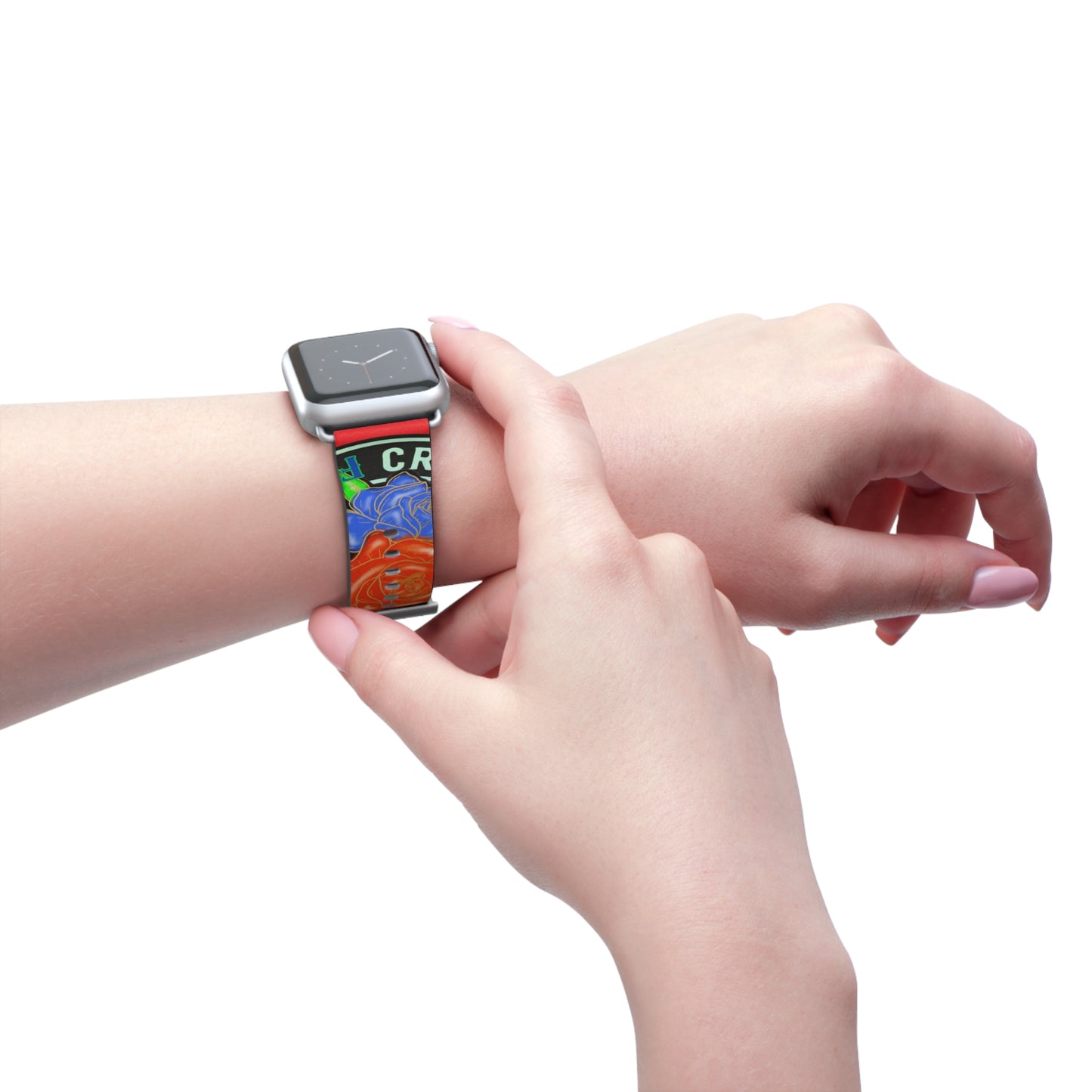 Colorful Floral Watch Band - Stylish Accessory for Everyday Wear