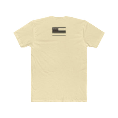 Unisex Cotton Crew Tee - "I'm Not Ashamed" with American Flag Design