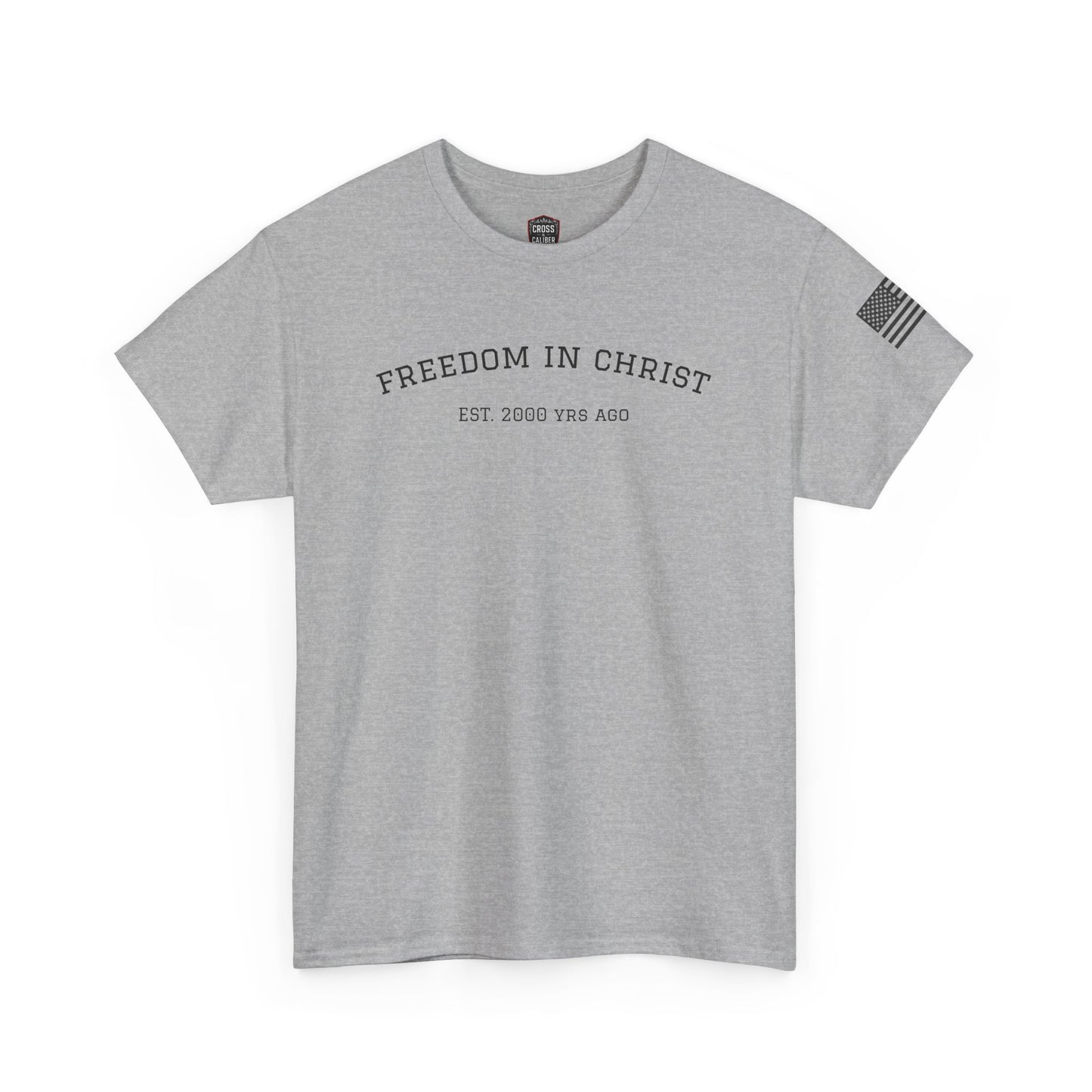 Freedom in Christ Unisex Heavy Cotton Tee - Faith-Based Graphic T-Shirt