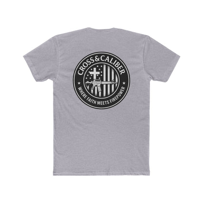 Faith Meets Firepower Tee - Unisex Cotton Crew