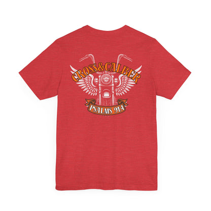 Inspirational Psalms 91:4 Unisex Jersey Tee