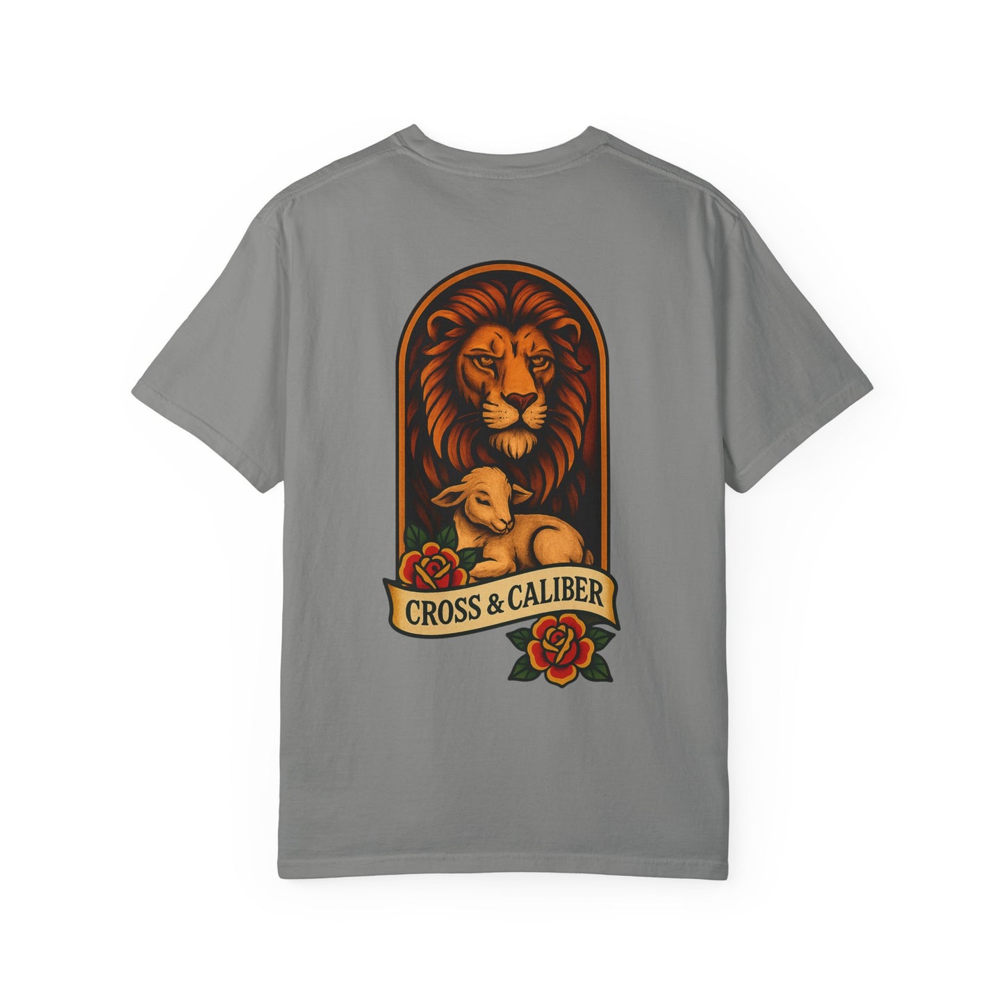Unisex Tattoo Edition T-Shirt with Lion & Lamb Design