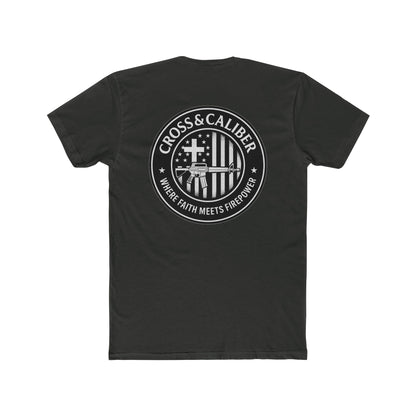 Faith Meets Firepower Tee - Unisex Cotton Crew
